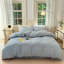 Ensemble de housse de couette 100% coton lavé à carreaux 3 pièces Nayoroom Gingham-114852064-114852062