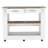 Kitchen Island 46 Inches Dozza, Two Drawers