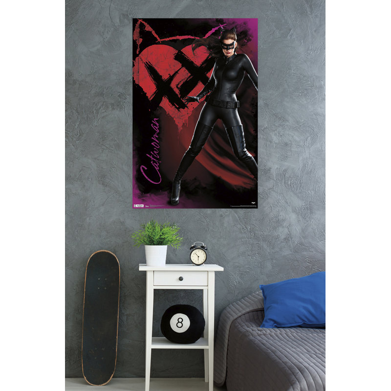 « dark knight-rehausses-catwoman », impression sur papier