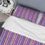 Ensemble de housse de couette en microfibre mauve / bleu 2 pièces-807843233