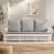 Gray Cushion/White Frame
