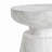 Outdoor Travertine Side Table,White-379238820