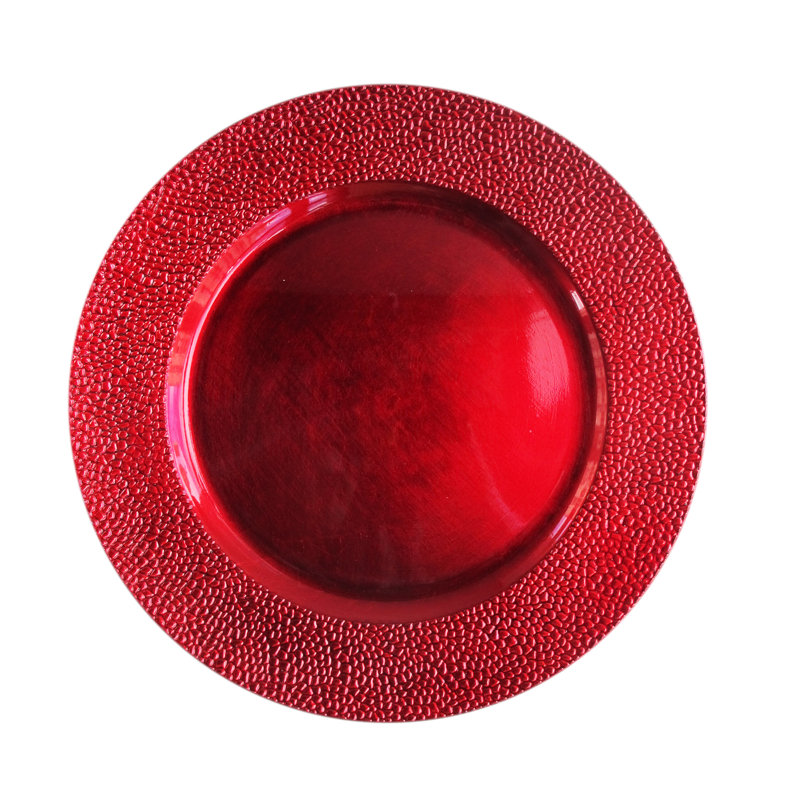 Chargeur 13 po mélamine Walraven, Rouge