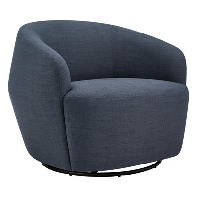 Ingetraut Upholstered Swivel Barrel Chair