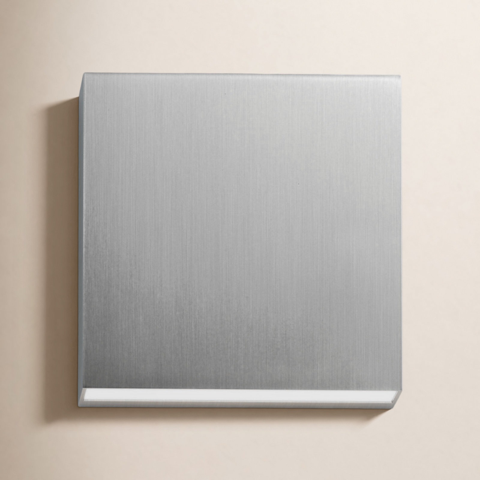Chancy Outdoor Sconce, Satin Aluminum