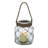 8'' H Glass Tabletop Candle Lantern