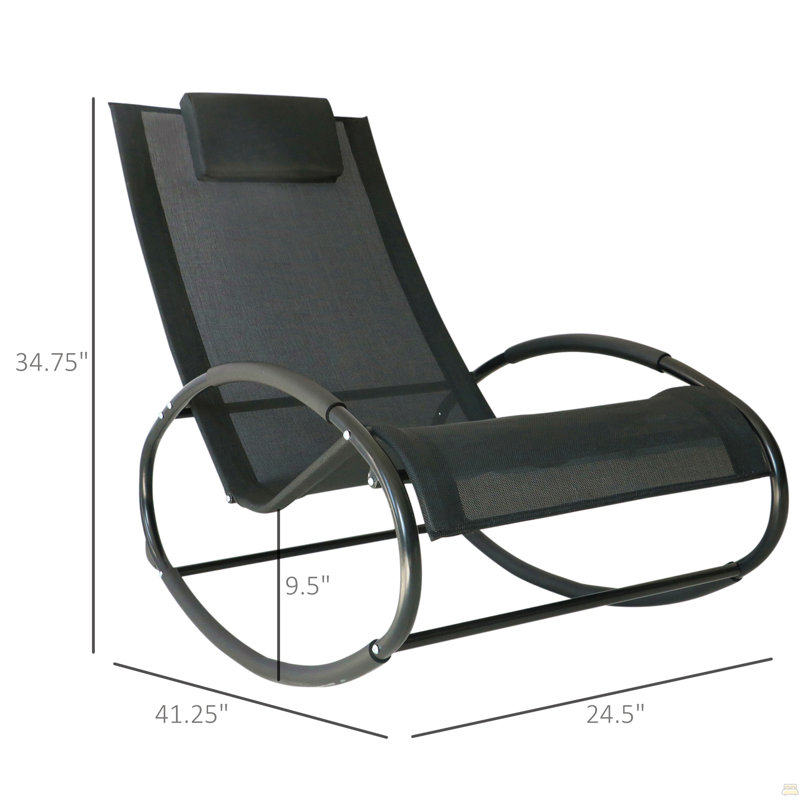 Chaise longue de piscine, chaise berçante d'extérieur