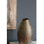 Vase en céramique 5,3 x 5,3 x 11 po avec finition bronze texturée