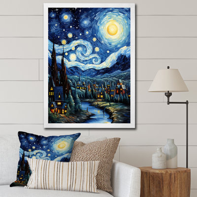 Reproduction d'art sur toile, "The Starry Day" par Giggson