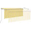 Dakota Fields 250cm D Fabric Yellow&White Cover Retractable Patio Awning-970584525-970584522