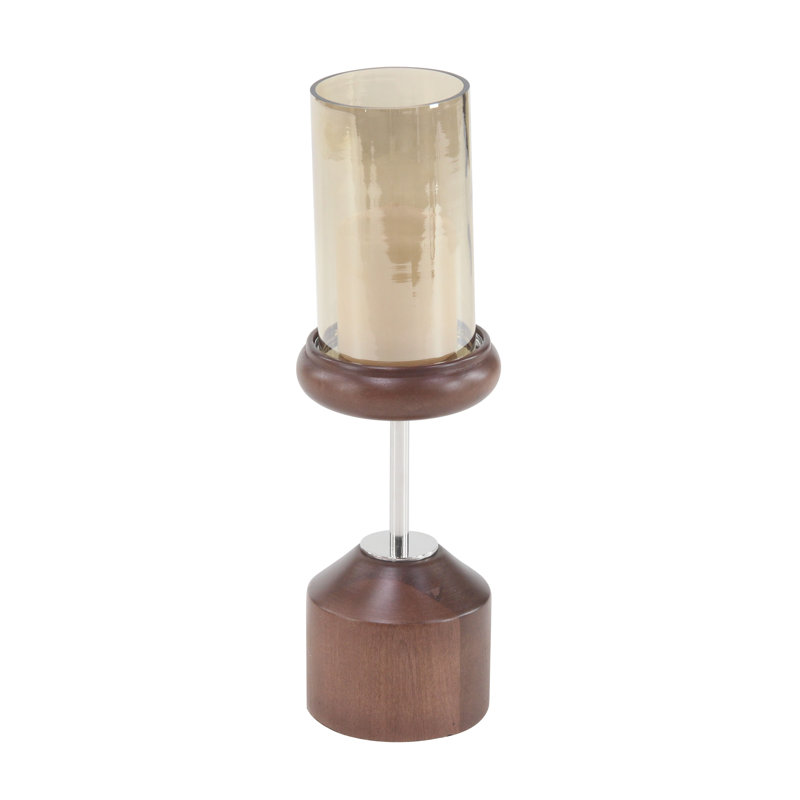 Ouragan en bois traditionnel, H 17 po x l 5 po x P 5 po