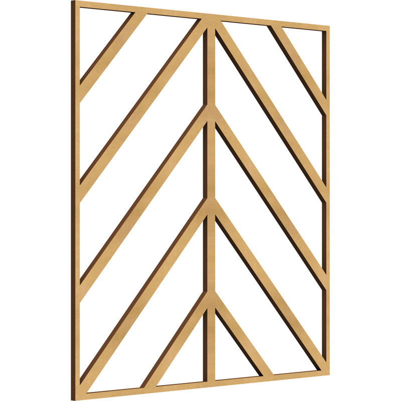 Panneaux muraux en bois Genoa, H 23 3/8 po x l 23 3/8 po x P 3/8 po, Bois