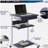 Rolling Laptop Cart with Storage, 