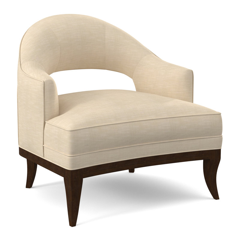 Mariposa Armchair, American Walnut, UV-Rollo Linen