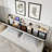 Upholstered Bed Frame With 4 Drawers,Diamond Tufted Bed Frame With Charging Station-566097005-566097006