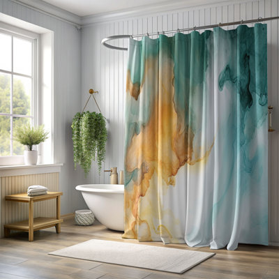 Funmilayo Marble Shower Curtain