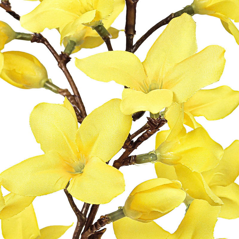 Brume artificielle de tiges de forsythia, Jaune