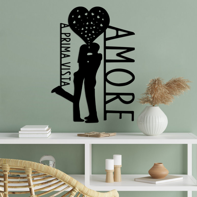 Decorative Metal Wall Accessory, Black, 15.8 x 22.0 inches | 100% Metal Construction, Thickness: 0.06 inches | Lightweight at 1.9 lbs, Perfect for Home Decor & Modern Aesthetics, Durable and Stylish Design