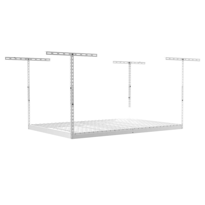 Olenka 48'' W Steel Height -Adjustable Ceiling Mounted Rack