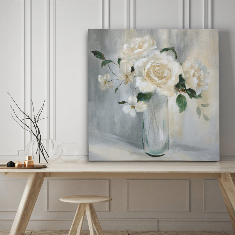 Carolina Carolina Bouquet I - reproduction d'art sur toile, H 24 po x l 24 po x P 1,5 po