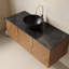 Meuble-lavabo 48 po avec lavabo, comptoir noir