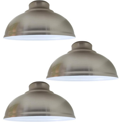 Paquet de 3 abat-jour en métal pour luminaire suspendu, abat-jour de remplacement pour luminaire suspendu Vintage Curvy, luminaire suspendu moderne en métal.