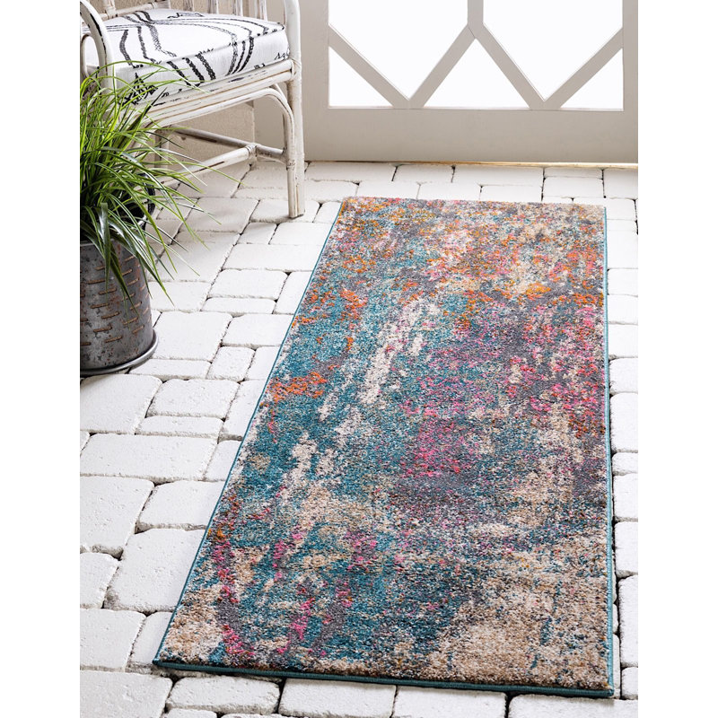 Oriental Indoor Rug, Runner 2'7" x 10'