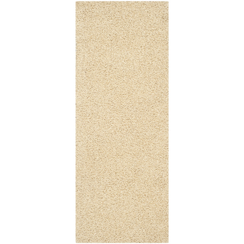 Assar Hand-Tufted Creme Area Rug, Runner 2'3" x 6'