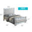 Lit double élégant champagne argenté-452647593-452647594