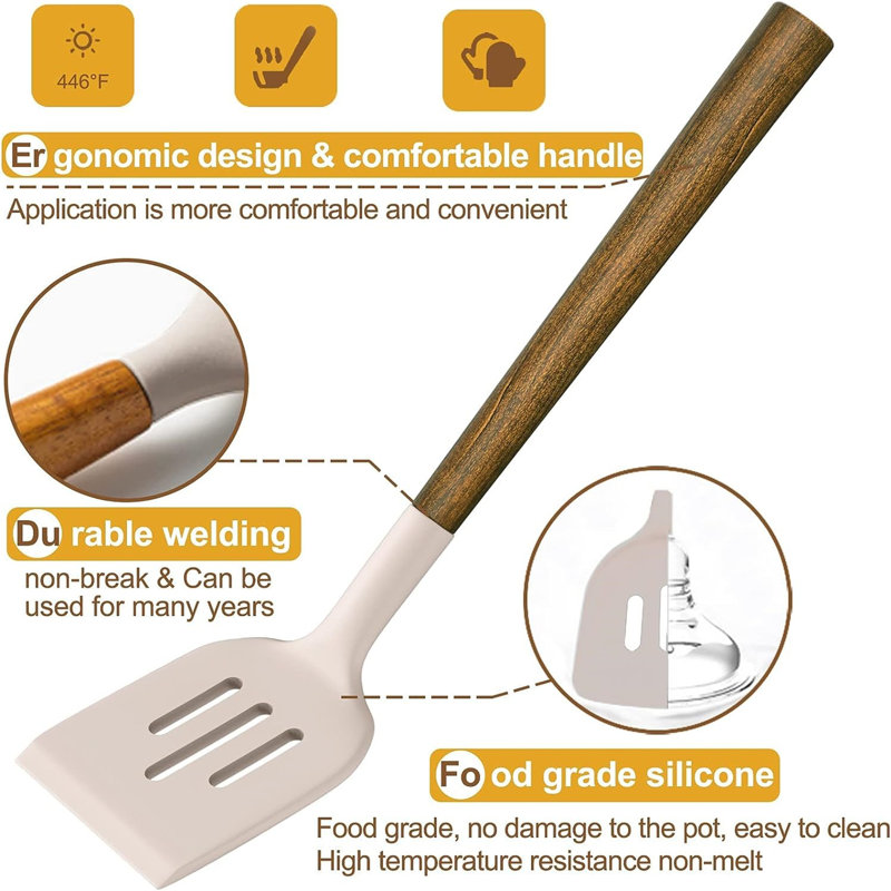 Belfry Kitchen Celik 8 Utensil Set