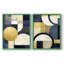 ABSTRACT Series DLX - reproduction encadrée de qualité supérieure - prête à être accrochée - aucun clou requis - aucun clou requis-1216060579-1216060578