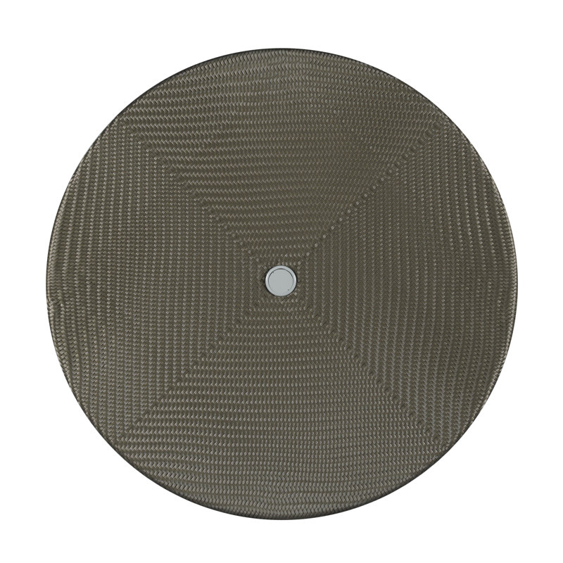 Saint Lucia Outdoor Round Dining Table, Espresso