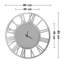 Acrylic Glass Mirrored Wall Clock Glass Silver Accent Clock-740004389