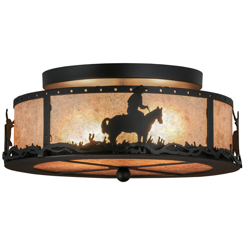 2 - Light Semi Flush Mount