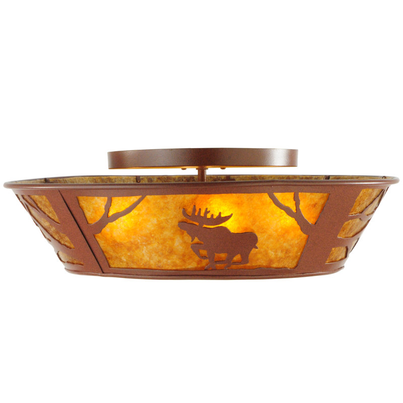 Meyda 22" Energy Star Globe Glass Indoor/Outdoor Flush Mount