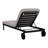 Callio Patio Metal Reclining Chaise Lounge with Wheels-83577120