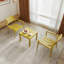 Holiday - Ensemble 2 pièces de chaises simples en PP et de table basse - Mobilier polyvalent d'intérieur / extérieur pour le salon, le balcon, la plage (sans chaises d'assemblage, table facile à installer) - Polypropylène-113636849-113636847