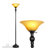 60'' Black Torchiere Floor Lamp