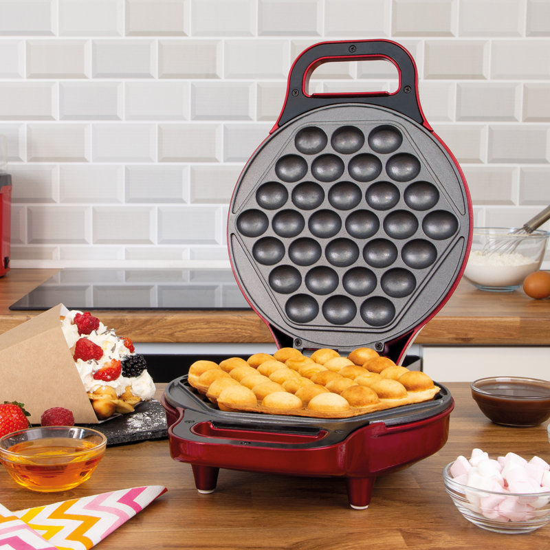 Global Gizmos 20cm Round Waffle Maker