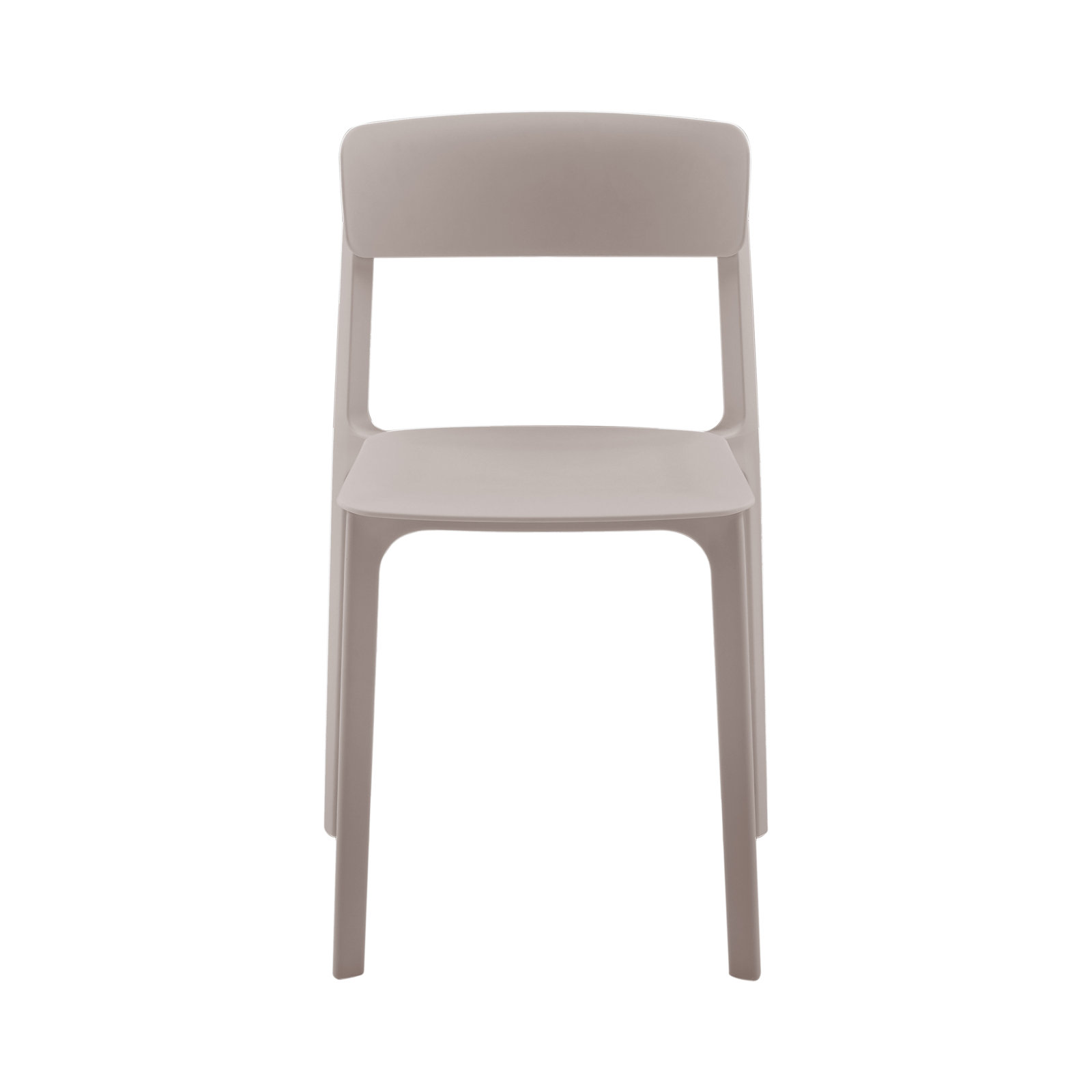 Vowa Stackable Patio Side Chair, Tan