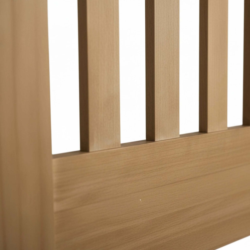 Mission Style Panel Bed with Integrated Slat System