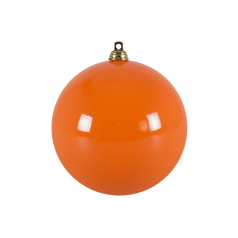 Bauble, Bright Yellow, 10cm Diameter