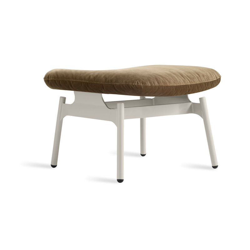 Field Upholstered Ottoman, Moss Velvet