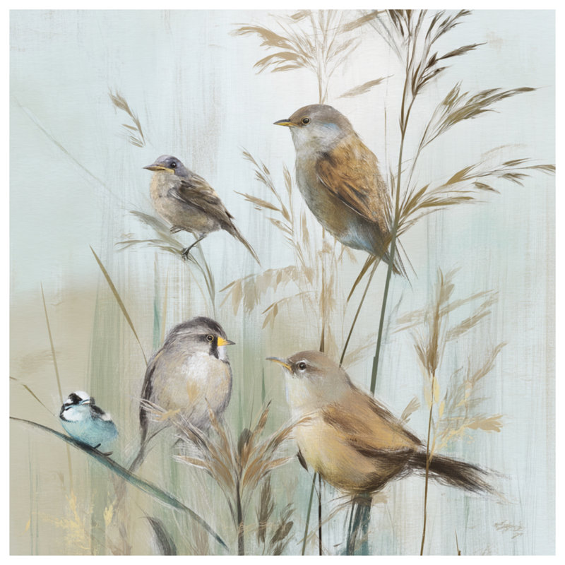 Housses de couette Birds On Grass, Lit simple
