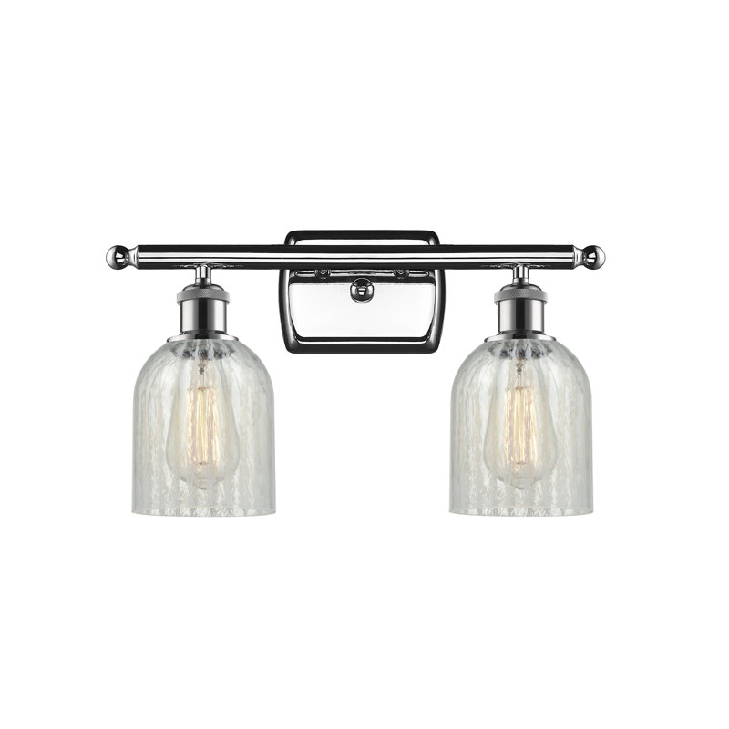 Éclairage de salle de bain à intensité variable 2 lumières Vella, Mouchette, Ampoule DEL 6 watts Vinage, Chrome poli