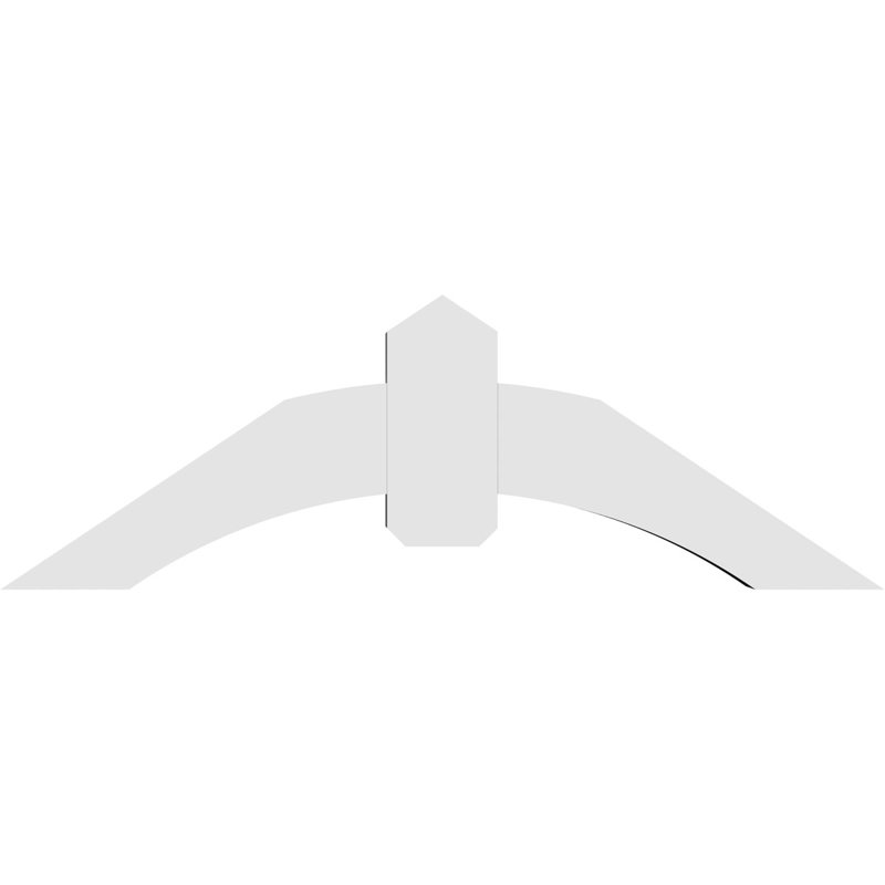 Support pour pignon en PVC Archdale, H 16 po x l 48 po (pas: 8/12), P 4 po x F 6 po