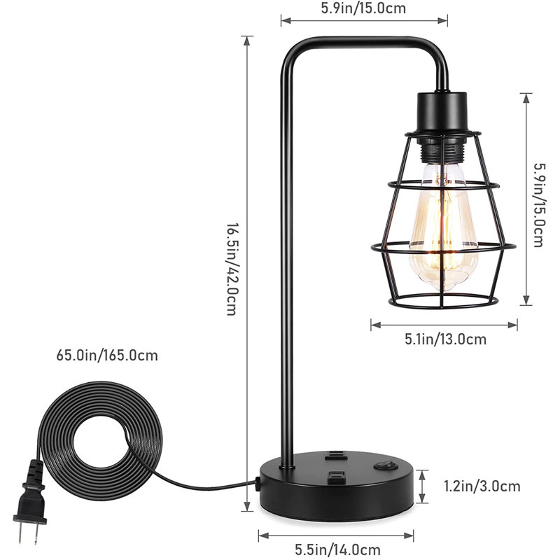 Playfair Metal USB Desk Lamp