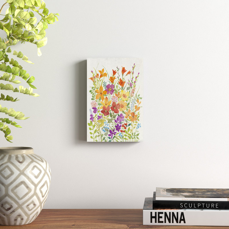 «Hot Summer Mix I», peinture sur toile, H 12 po x l 8 po