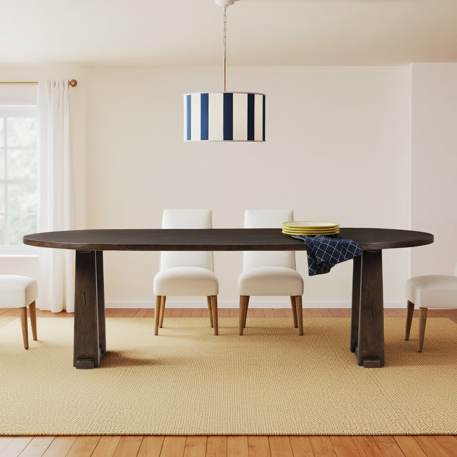 Ayla Dining Table, Aged Pine