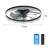 Indoor Bedroom LED Flush Mount Ceiling Fan Light With Remote Control and Light Kit Include, Ideal for Low Ceilings-114312712
